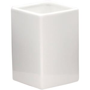 Suport pentru periuta de dinti Ridder Cube alb 7,5/11,4/8 cm