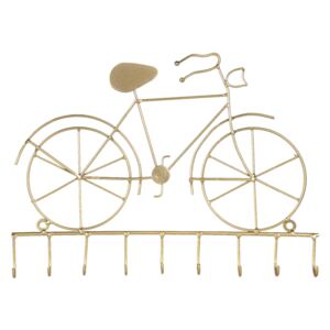 Cuier auriu Bicycle 32x4x23 cm