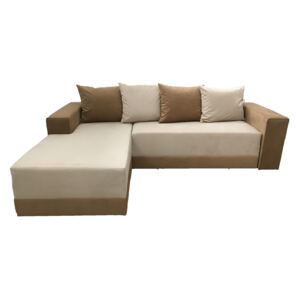 Coltar extensibil crem-maro - model AIDA