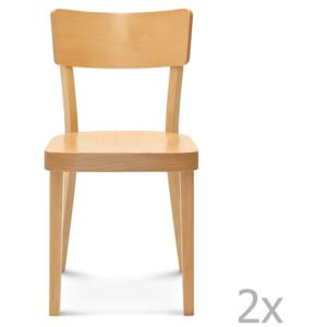 Set 2 scaune de lemn Fameg Lone