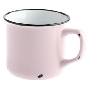 Cană din ceramică Dakls Story Time Over Tea, 230 ml, roz