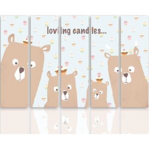 CARO Tablou pe pânză - Loving Candies 100x70 cm