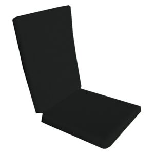 Perna decorativa pentru scaun de bucatarie cu spatar, 90x42 cm, culoare negru