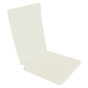 Perna decorativa pentru scaun de bucatarie cu spatar, 90x42 cm, culoare alb