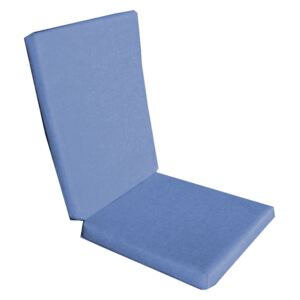 Perna decorativa pentru scaun de bucatarie cu spatar, 90x42 cm, culoare albastru