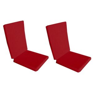 Set 2 perne decorative pentru scaun de bucatarie cu spatar, 90x42 cm, culoare visiniu