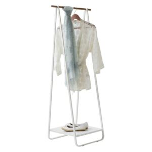 Suport cu raft pentru haine Compactor Portant Blanc