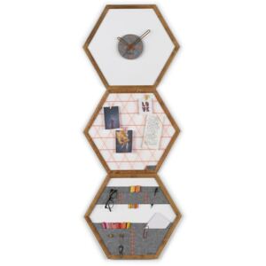Decoratiuni Tuva Trilogy - Memo Board / Organizator/ Ceas de perete (Portocaliu)