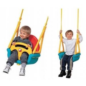 Leagan convertibil 3 Ã®n 1 pentru copii 6 luni - 7 ani - Albastru cu Galben