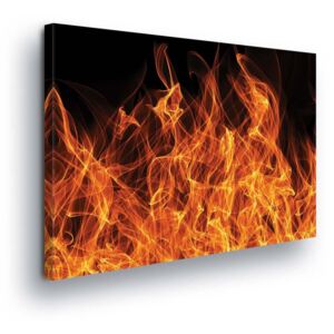 Tablou - Flames 4 x 30x80 cm