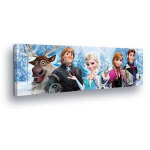 GLIX Tablou - Disney Frozen Figurines 45x145 cm