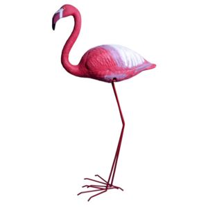 Decoratiune gradina, plastic, flamingo, 20x60x120 cm