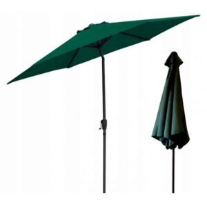 Umbrela de gradina/terasa, cu inclinatie, verde, 300 cm