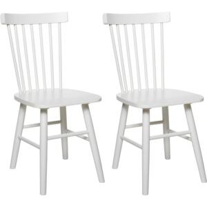 Set de 2 scaune albe Dierck 43,5/54,5/86,5 cm