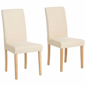 Set 2 scaune Roko Catifea bej 46,5/57/96 cm