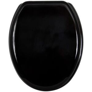Capac WC MSY negru 36,5/42,5 cm