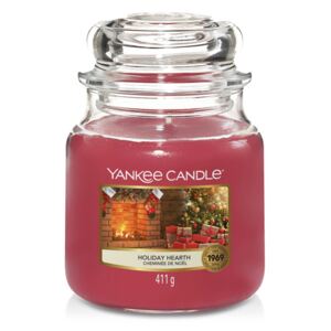 Yankee Candle parfumata lumanare Holiday Hearth Classic mijlocie
