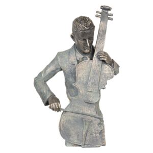Statueta violoncelist 29x13x46 cm