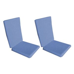 Set 2 perne decorative pentru scaun de bucatarie cu spatar, dimensiune sezut 42x40 cm, spatar 42x50 cm, culoare albastru