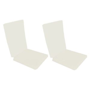 Set 2 perne decorative pentru scaun de bucatarie cu spatar, dimensiune sezut 42x40 cm, spatar 42x50 cm, culoare alb