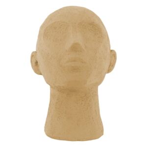 Statuetă decorativă PT LIVING Face Art, înălțime 22,8 cm, maro nisip