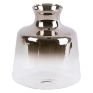 Vază mică din sticlă PT LIVING Silver Fade, înălțime 8,5 cm