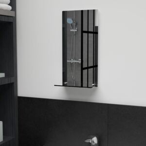 Oglindă de perete cu raft, 20 x 40 cm, sticlă securizată