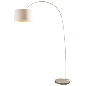 Lampadar modern Pelangi 205 cm, metal, alb/crom