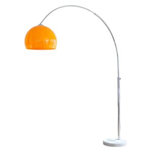 Lampadar modern Fusion 208 cm, metal/marmură, portocaliu