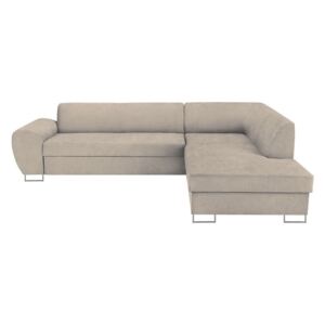 Canapea extensibilă cu spațiu pentru depozitare Kooko Home XL Right Corner Sofa, bej