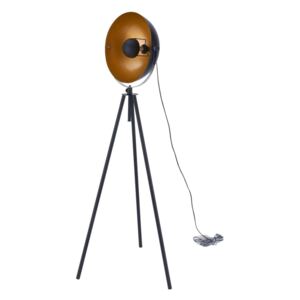 Lampadar modern Astro, 167x58x58 cm, metal, negru/ aramiu