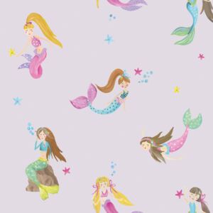 Arthouse Tapet - Mermaid World Mermaid World Lilac