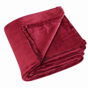Pătură roșie pufoasă Cocoon 130x180 cm