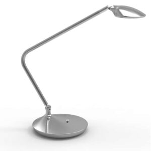 Lampă de birou argintie Jacque, 41x39x18 cm, metal/ acril, argintiu