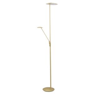 Lampadar metalic cu LED auriu Pablo , 183x27 cm, metal/ acril, alama