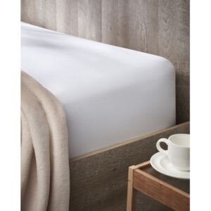 Cearceaf de pat alb cu elastic 180x200 cm Jersey Relax