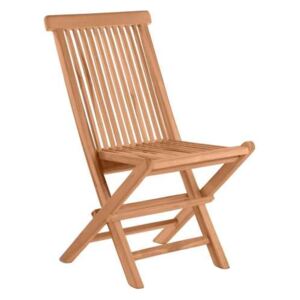 Set 2 scaune pliabile de grădină Ivy, 89x47x57 cm, lemn, bej