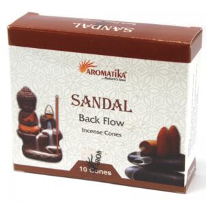 Conuri parfumate backflow Aromatika - Santal