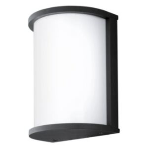 Aplica de exterior Eglo Desella, 10 W LED, 21.5x17 cm, negru-alb, 95099