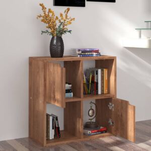 Bibliotecă, stejar maro, 60x27,5x59,5 cm, PAL