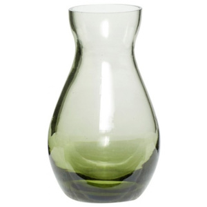 Vaza verde din sticla 10 cm Neck Hubsch