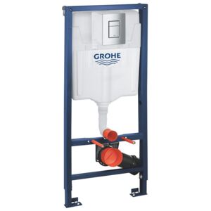 Set Instalare Rapid Sl Grohe Cu Rezervor, Cadru, Set Fixare Si Clapeta Nova Cosmopolitan Crom, Abs, 7 Kg, Gro38860000
