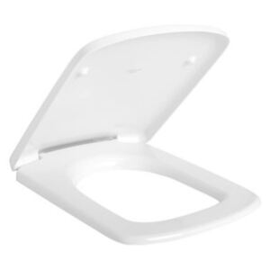 Capac wc Nova Pro rectangular, cu inchidere lenta, alb, M30116000
