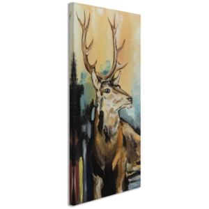 CARO Tablou pe pânză - Painted Deer 40x50 cm
