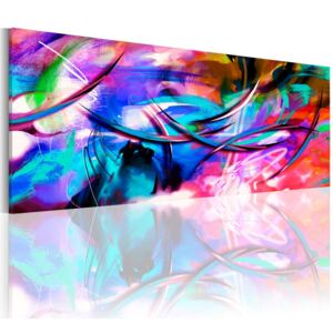 Tablou pe pânză - Battle of colors 150x50 cm