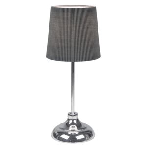 Lampă de masă, din metal / material textil gri, GAIDEN