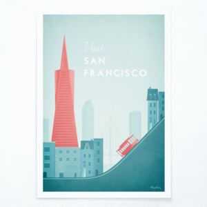 Poster Travelposter San Francisco, A2