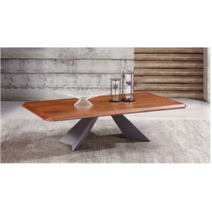 Masuta de cafea ARAGON, 130x70x36, blat MDF furniruit nuc