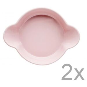 Set 2 castroane Sagaform Piccadilly cu urechi, 13x17,5 cm, roz