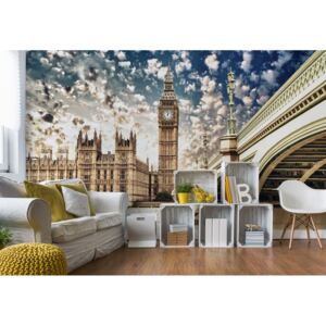 Fototapet - Houses Of Parliament London City Vliesová tapeta - 254x184 cm